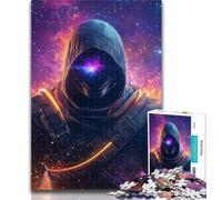 Puzzles for Adults Galaxy Space Warrior 1000 Pieces Jigsaw Puzzle for Adults& Teens,Fully Interlocking & Randomly Shaped Pieces 26x38cm