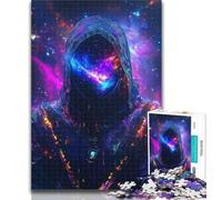 Puzzles for Adults Galaxy Space Warrior Jigsaw Puzzles for Adults 1000 Pieces,Family Game Birthday Gifts.Challenge High Difficulty 50x75cm