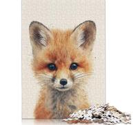 Puzzles for Adults Gentle Gaze Fox 1000 Piece Jigsaw Puzzles Wood Puzzle for Adults And Age 18 Years Up Puzzle Fun Puzzles Games 1000pcs (75x50cm)