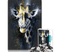 Puzzles for Adults Golden Giraffe Jigsaws 1000 Pieces for Teenagers,Decompressing Intellectual Educational Toy Great Gifts And Toys 26x38cm