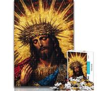Puzzles for Adults Golden Jesus Jigsaws 1000 Pieces for Teenagers,Decompressing Intellectual Educational Toy Great Gifts And Toys 50x75cm