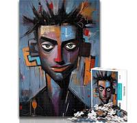 Puzzles for Adults Graffiti Robot 1000 Pieces Jigsaw Puzzle for Adults& Teens,Vibrant And Unique Design Relaxing & Challenging Puzzle Experience 26x38cm
