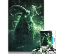 Puzzles for Adults Green Goat Puzzles for Teenagers 1000 Pieces,Relax Games Is Ideal As A Gift for The Whole Family 50x75cm