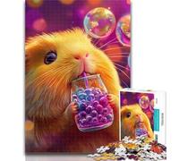 Puzzles for Adults Guinea Pig Jigsaw Puzzle 1000 Pieces for Teenagers,Educational Game Challenge Toy for Women And Men 50x75cm