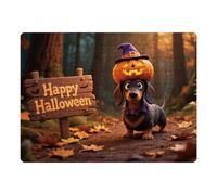 Puzzles for Adults Halloween Edition - 130 Piece Jigsaw Puzzle with Pumpkin Dachshund | Fun Spooky Game for Kids and Adults | Holiday Decor, Party Play, Family Game Night