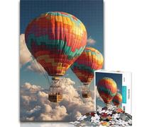 Puzzles for Adults Hot Air Balloon Puzzles for Teenagers 1000 Pieces,Relax Games Is Ideal As A Gift for The Whole Family 50x75cm