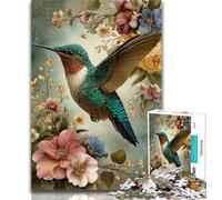 Puzzles for Adults Hummingbird 1000 Piece Jigsaw Puzzles for Adults Gifts,Educational Game Challenge Toy for Women And Men 50x75cm