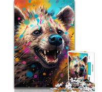 Puzzles for Adults Hyena 1000 Piece Jigsaw Puzzles,Learning Educational Toys Family Games Birthday Present, Gifts 26x38cm
