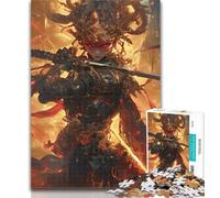Puzzles for Adults Japanese Female Ninja Warrior Adult Jigsaws 1000 Pieces Difficult,Toys Educational Games Stress Relieving Artists Collection, Fine Art 26x38cm