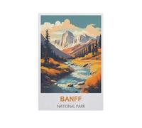 Puzzles for Adults Jigsaw Puzzles 1000 Pieces for Adults Kids，Banff National Park，Artwork Intellective Educational Toys Gifts（50x70cm）-IH31