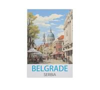 Puzzles for Adults Jigsaw Puzzles 1000 Pieces for Adults Kids，Belgrade Serbia，Artwork Intellective Educational Toys Gifts（75x50cm）-FV25