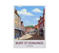 Puzzles for Adults Jigsaw Puzzles 1000 Pieces for Adults Kids，Bury St Edmunds Suffolk，Artwork Intellective Educational Toys Gifts（38x52cm）-FB87