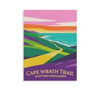 Puzzles for Adults Jigsaw Puzzles 1000 Pieces for Adults Kids，Cape Wrath Trail Scottish Highlands，Artwork Intellective Educational Toys Gifts（38x26cm）-HN27