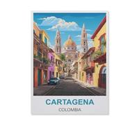 Puzzles for Adults Jigsaw Puzzles 1000 Pieces for Adults Kids，Cartagena Colombia，Wooden Puzzle Jigsaw Puzzle Artwork Intellective Educational Toys Gifts（75x50cm）-IA65