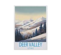 Puzzles for Adults Jigsaw Puzzles 1000 Pieces for Adults Kids,Deer Valley Ski Utah,paper Puzzle Jigsaw Puzzle Artwork Intellective Educational Toys Gifts(50x70cm)-AI59