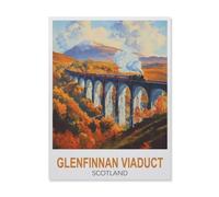 Puzzles for Adults Jigsaw Puzzles 1000 Pieces for Adults Kids，Glenfinnan Viaduct Scotland，Artwork Intellective Educational Toys Gifts（75x50cm）-FE5