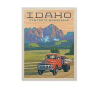 Puzzles for Adults Jigsaw Puzzles 1000 Pieces for Adults Kids，Idaho Sawtooth Mountains，Paper Puzzle Jigsaw Puzzle Artwork Intellective Educational Toys Gifts（50x70cm）-HO44