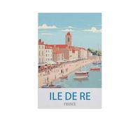 Puzzles for Adults Jigsaw Puzzles 1000 Pieces for Adults Kids，Ile De Re France，Paper Puzzle Jigsaw Puzzle Artwork Intellective Educational Toys Gifts（50x70cm）-GA62