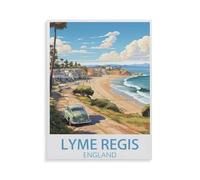 Puzzles for Adults Jigsaw Puzzles 1000 Pieces for Adults Kids，Lyme Regis England，Artwork Intellective Educational Toys Gifts（75x50cm）-HE86