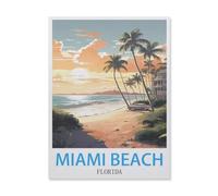 Puzzles for Adults Jigsaw Puzzles 1000 Pieces for Adults Kids,Miami Beach Florida,Paper Puzzle Jigsaw Puzzle Artwork Intellective Educational Toys Gifts(50x70cm)-E66