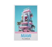Puzzles for Adults Jigsaw Puzzles 1000 Pieces for Adults Kids,Miami Florida,Artwork Intellective Educational Toys Gifts(38x26cm)-L69