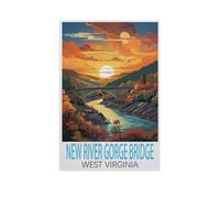 Puzzles for Adults Jigsaw Puzzles 1000 Pieces for Adults Kids,New River Gorge Bridge West,Artwork Intellective Educational Toys Gifts(50x70cm)-FW65