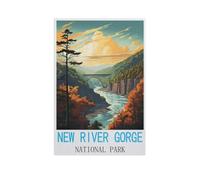 Puzzles for Adults Jigsaw Puzzles 1000 Pieces for Adults Kids,New River Gorge National Park,Artwork Intellective Educational Toys Gifts(50x70cm)-AM9