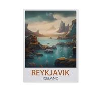 Puzzles for Adults Jigsaw Puzzles 1000 Pieces for Adults Kids，Reykjavik Iceland，paper Puzzle Jigsaw Puzzle Artwork Intellective Educational Toys Gifts（50x70cm）-EX44