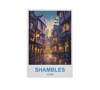 Puzzles for Adults Jigsaw Puzzles 1000 Pieces for Adults Kids，Shambles York，Artwork Intellective Educational Toys Gifts（75x50cm）-L29