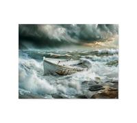 Puzzles for Adults Jigsaw Puzzles 1000 Pieces for Adults Kids,Storm warning on the coast,Paper Puzzle Jigsaw Puzzle Artwork Intellective Educational Toys Gifts(38x26cm)-AH66
