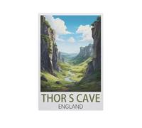 Puzzles for Adults Jigsaw Puzzles 1000 Pieces for Adults Kids，Thor's Cave England，Artwork Intellective Educational Toys Gifts（50x70cm）-AK2