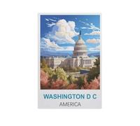Puzzles for Adults Jigsaw Puzzles 1000 Pieces for Adults Kids,Washington,d.c America,Wood Puzzle Jigsaw Puzzle Artwork Intellective Educational Toys Gifts(75x50cm)-GJ82
