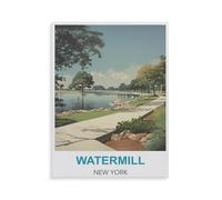 Puzzles for Adults Jigsaw Puzzles 1000 Pieces for Adults Kids，Watermill New York，Artwork Intellective Educational Toys Gifts（38x26cm）-HG66