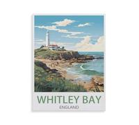 Puzzles for Adults Jigsaw Puzzles 1000 Pieces for Adults Kids，Whitley Bay St. Mary's Lighthouse，Wooden Puzzle Jigsaw Puzzle Artwork Intellective Educational Toys Gifts（75x50cm）-HG3