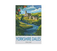Puzzles for Adults Jigsaw Puzzles 1000 Pieces for Adults Kids,Yorkshire Dales England,Artwork Intellective Educational Toys Gifts(38x26cm)-GF25