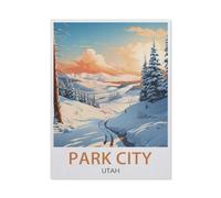 Puzzles for Adults Jigsaw Puzzles 1500 Pieces for Adults Kids，Park City, Utah，Paper Puzzle Jigsaw Puzzle Artwork Intellective Educational Toys Gifts（57x87CM）-AQ83