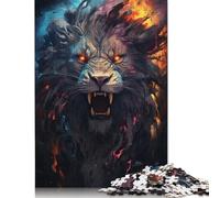 Puzzles for Adults & Kids Colorful Psychedelic Lion from The Future66 Adult Jigsaw Puzzle 尺寸 Wood Puzzle Suitable for Adults And Children over 12 Years Old Great Gift for Adults 1000pcs (75x50cm)