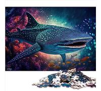 Puzzles for Adults & Kids whale sharks 1000 Piece Jigsaw Puzzles for Adults and Kids Age 12 and Up Cardboard puzzles Birthday Present, Gifts for Adults Size: 26x38cm