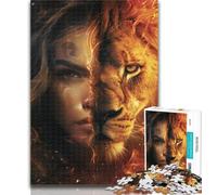 Puzzles for Adults Leo Woman Adult Jigsaw Puzzles 1000 Pieces,Family Game Stress Reliever Difficult Challenge Great Gifts And Toys 50x75cm