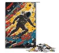 Puzzles for Adults Lost Astronaut 1000 Piece Wooden Jigsaw for Kids Age 14 Years Up Home Decoration 75x50cm