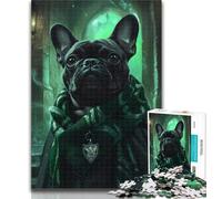 Puzzles for Adults Magic French Bulldog Jigsaw Puzzles for Adults 1000 Pieces,Educational Stress Relief Toy Great Gifts And Toys 50x75cm