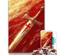 Puzzles for Adults Majestic Knight Jigsaws 1000 Pieces for Adults,Toys Educational Games Stress Relieving Parent-child Interaction 50x75cm