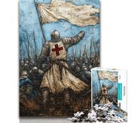 Puzzles for Adults Majestic Knight Jigsaws 1000 Pieces for Adults,Toys Educational Games Stress Relieving Parent-child Interaction 26x38cm