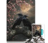 Puzzles for Adults Midnight Crow Puzzles for Adults 1000 Pieces,Birthday Present, Gifts, Wall Art for And Age 14 Years Up 26x38cm