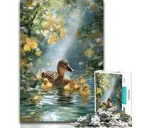 Puzzles for Adults Mother Duck Jigsaw Puzzles for Adults 1000,Learning Educational Toys Family Games Birthday Present, Gifts 26x38cm