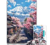 Puzzles for Adults Mount Fuji And Cherry Blossom Jigsaws Puzzles 1000 Pieces for Teenagers Gifts,DIY Birthday Gifts for Teens And Adults 50x75cm