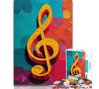 Puzzles for Adults Musical Symbols Adult Jigsaw Puzzles 1000 Pieces,Family Game Stress Reliever Difficult Challenge Great Gifts And Toys (50x75cm)