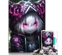 Puzzles for Adults Mysterious Anime Girl Jigsaws Puzzles 1000 Pieces for Adults Gifts,Family Entertainment Toys Is Ideal As A Gift for The Whole Family 50x75cm