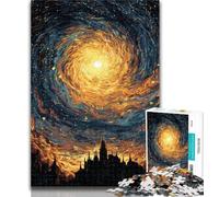 Puzzles for Adults Night Sky Castle Jigsaws Puzzles 1000 Pieces for Teenagers Gifts,Train Your Brain And Hands Birthday Present, Gifts 50x75cm