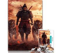 Puzzles for Adults Ninja And Tiger Puzzles for Adults 1000 Pieces,Birthday Present, Gifts, Wall Art for And Age 14 Years Up 26x38cm